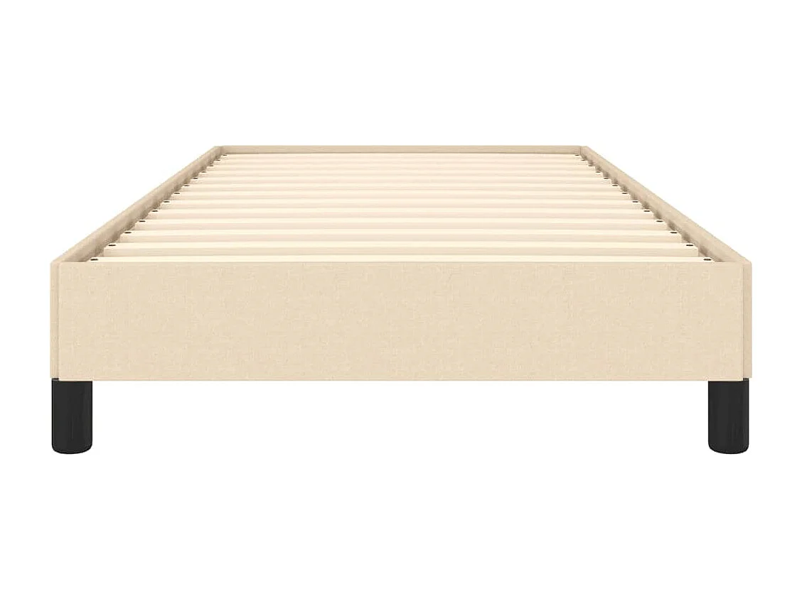 Lit simple | Lit adulte, enfant | Cadre de lit crème 90x190 cm tissu