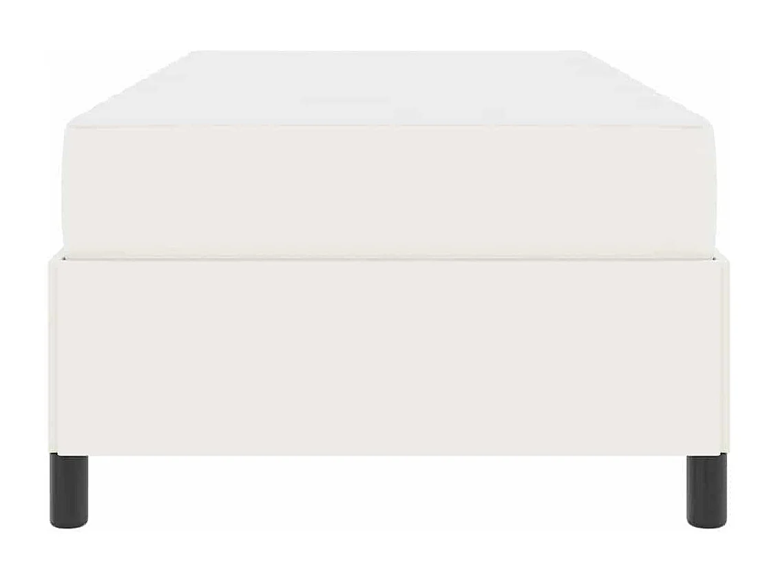 Lit simple | Lit adulte, enfant | Cadre de lit Crème 90x200 cm Tissu en velours côtelé