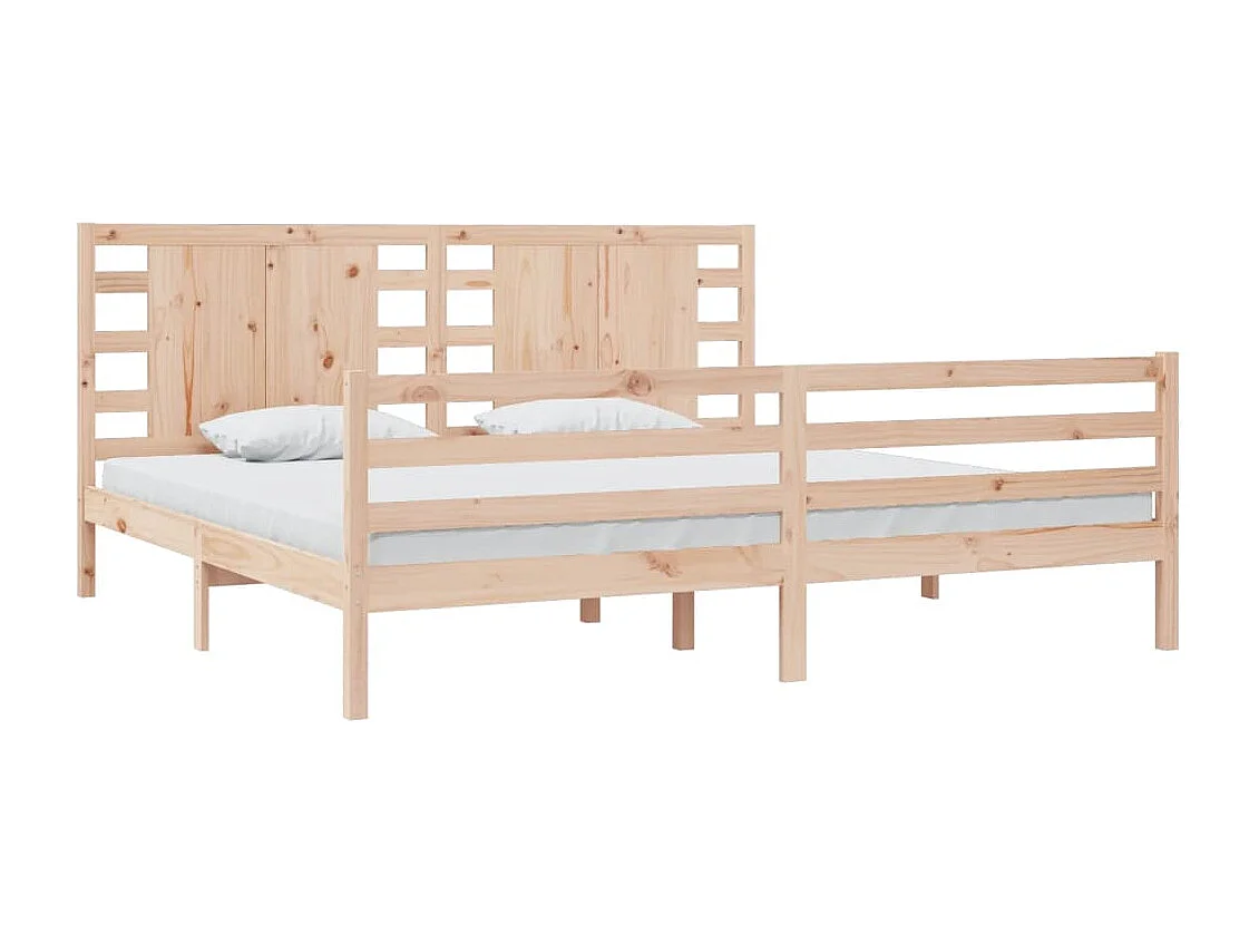 Lit double | Lit adulte | Cadre de lit 200x200 cm bois massif de pin