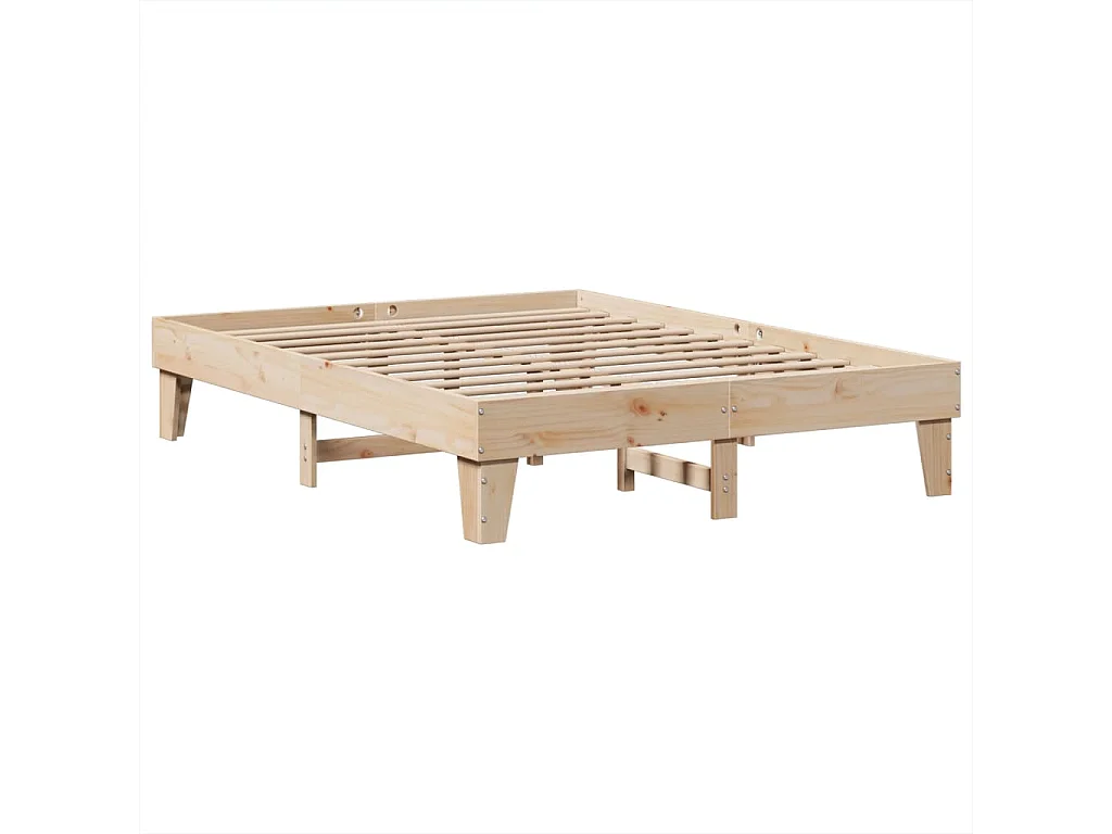 Lit double | Lit adulte | Cadre de lit 140x190 cm bois de pin massif
