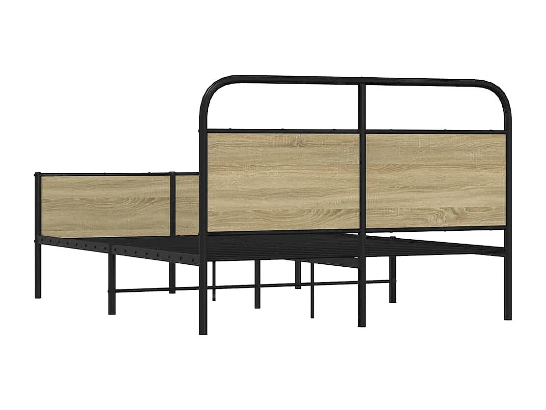 Lit simple | Lit adulte, enfant | Cadre de lit 120x190 cm cm chêne sonoma