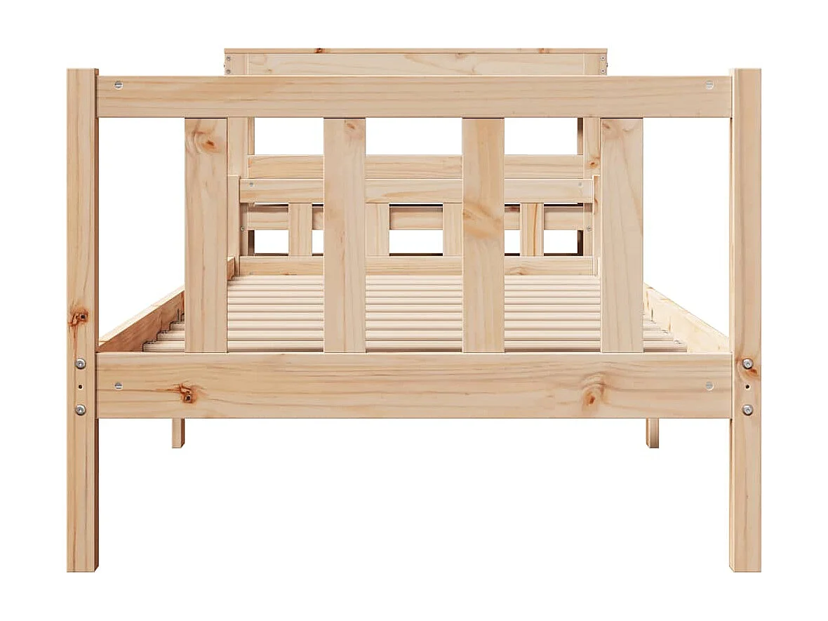 Lit simple | Lit adulte, enfant | Cadre de lit 90x190 cm bois de pin massif