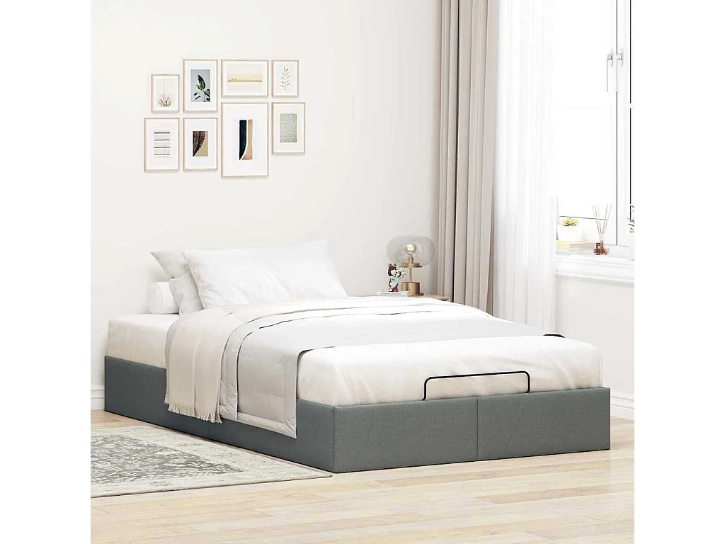 Letto singolo | Giroletto | Struttura del letto Pouf senza Materasso 80x200 cm in Tessuto