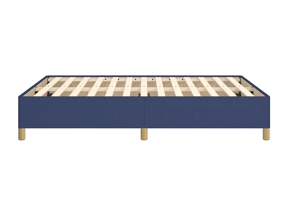 Lit double | Lit adulte | Cadre de lit bleu 140x190 cm tissu