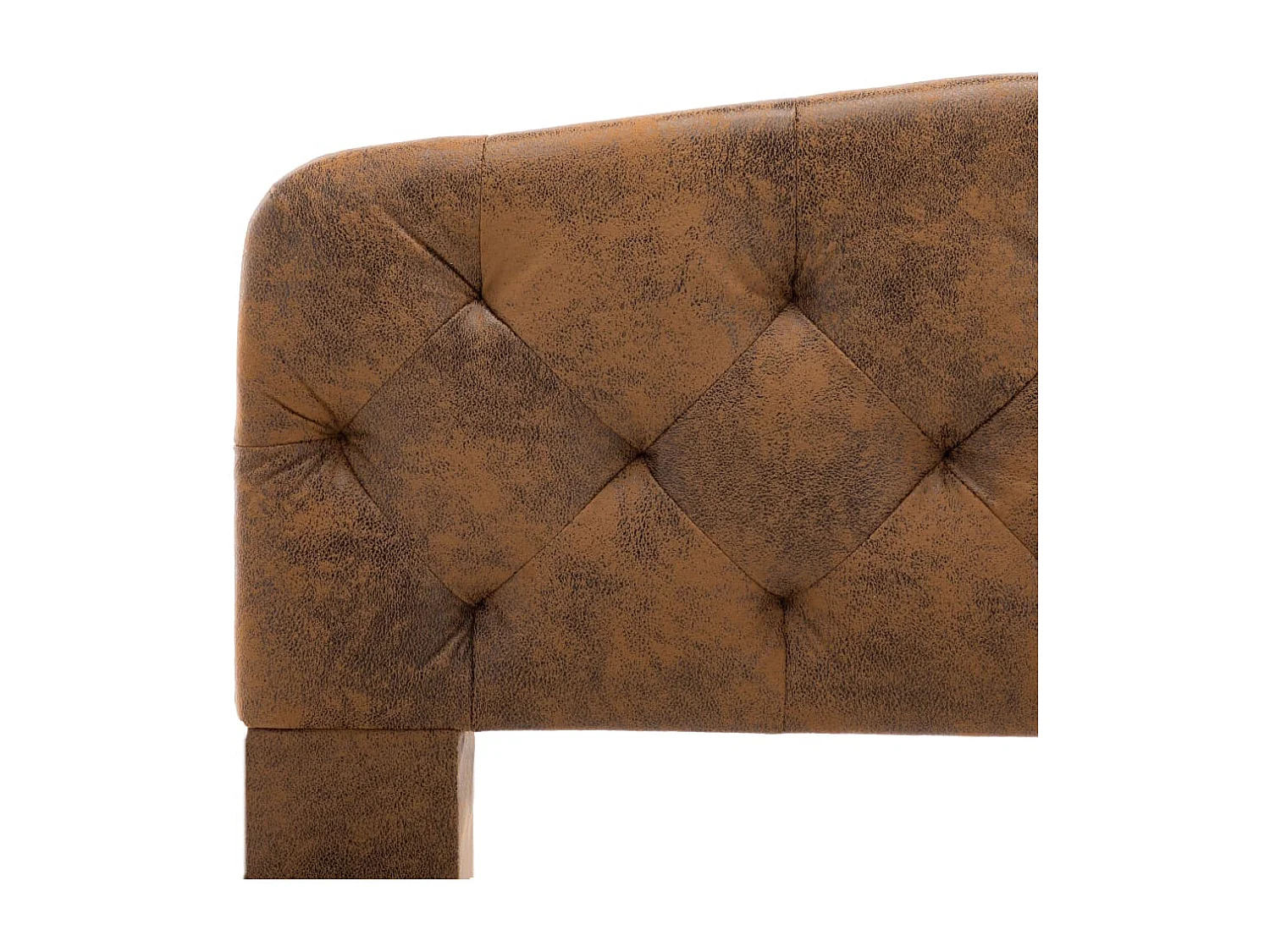 Lit simple | Lit adulte, enfant | Cadre de lit marron similicuir daim 120x200 cm