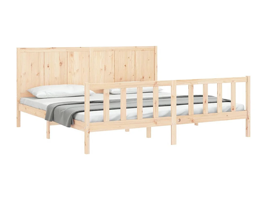 Lit double | Lit adulte | Cadre de lit 200x200 cm bois massif de pin
