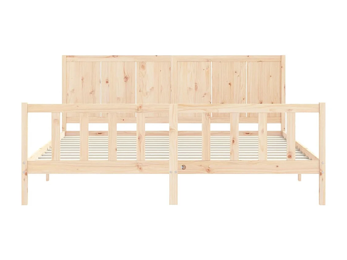 Lit double | Lit adulte | Cadre de lit 200x200 cm bois massif de pin
