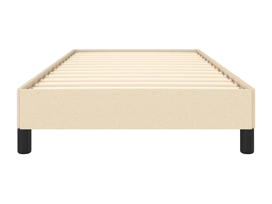 Lit simple | Lit adulte, enfant | Cadre de lit crème 80x200 cm tissu