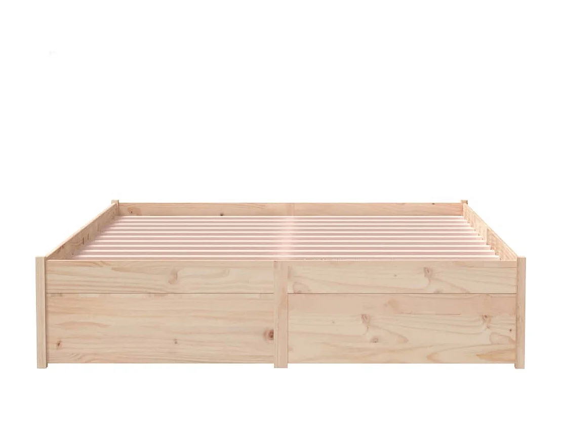 Lit simple | Lit adulte, enfant | Cadre de lit bois massif 120x200 cm