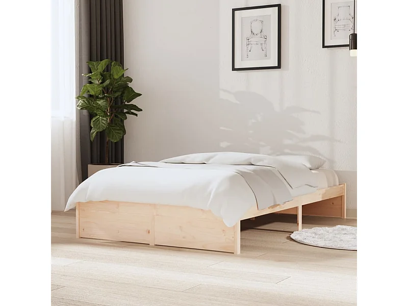 Lit simple | Lit adulte, enfant | Cadre de lit bois massif 120x200 cm