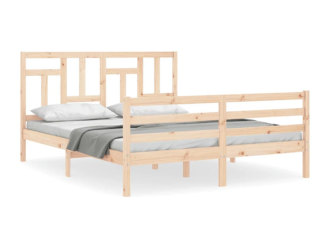 Lit double | Lit adulte | Cadre de lit 160x200 cm bois massif