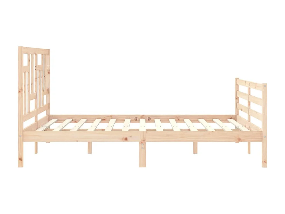 Lit double | Lit adulte | Cadre de lit 160x200 cm bois massif