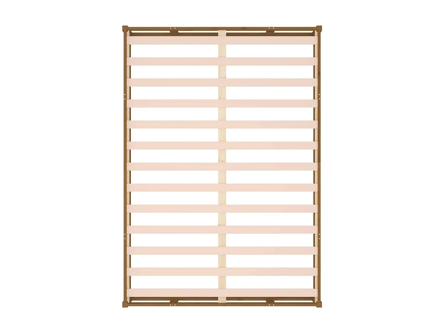 Lit double | Lit adulte | Cadre de lit marron miel 150x200 cm bois massif