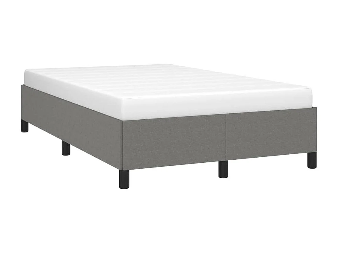 Lit simple | Lit adulte, enfant | Cadre de lit gris foncé 120x190 cm tissu
