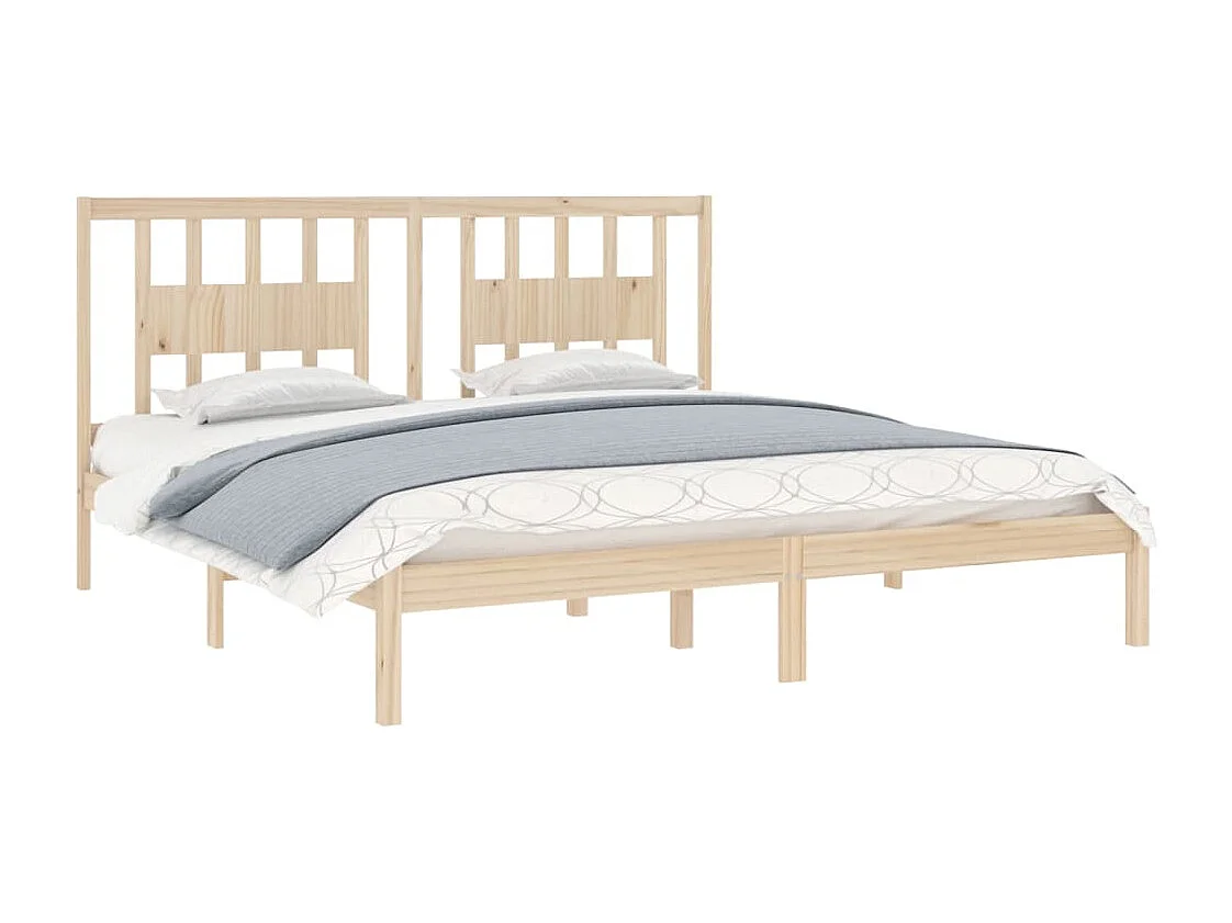 Lit double | Lit adulte | Cadre de lit bois massif 200x200 cm