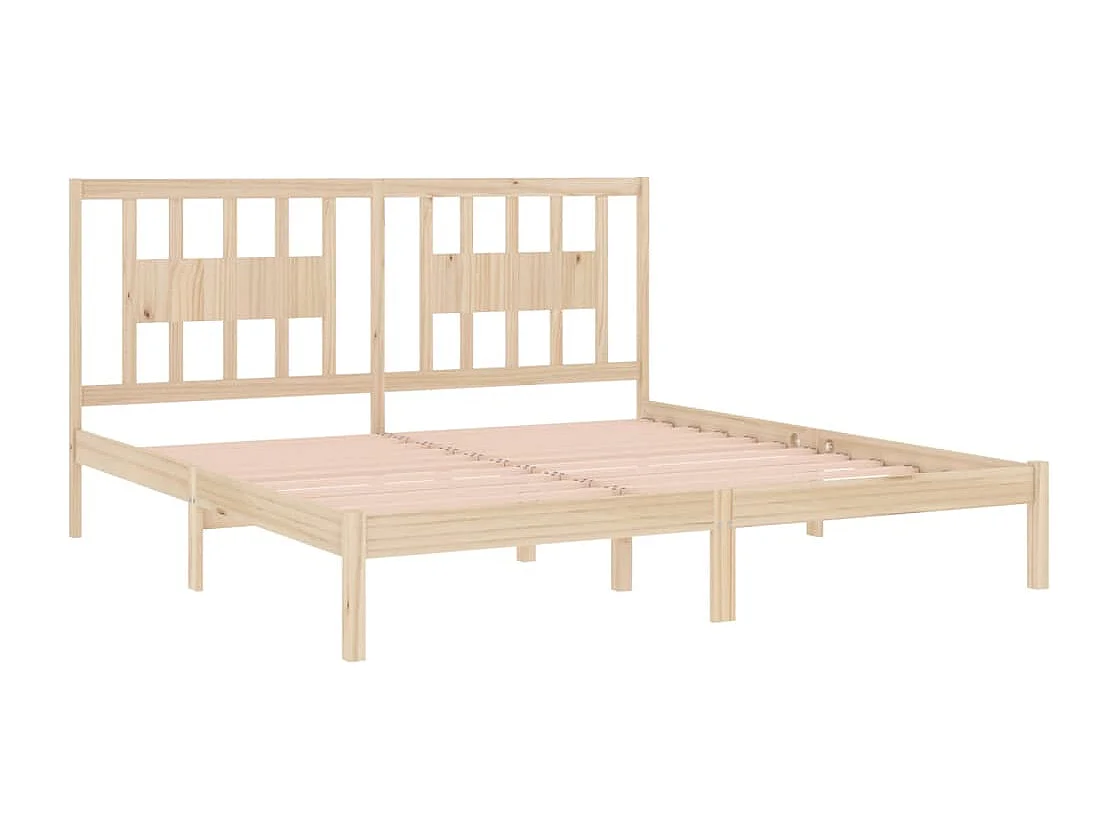 Lit double | Lit adulte | Cadre de lit bois massif 200x200 cm
