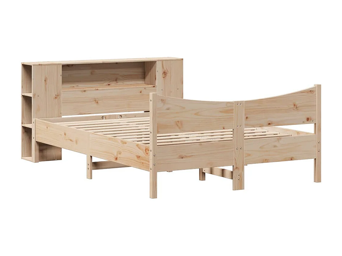 Lit double | Lit adulte | Cadre de lit 140x190 cm bois de pin massif