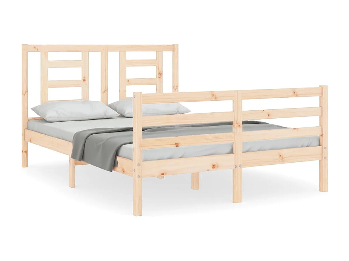 Lit double | Lit adulte | Cadre de lit 140x200 cm bois massif
