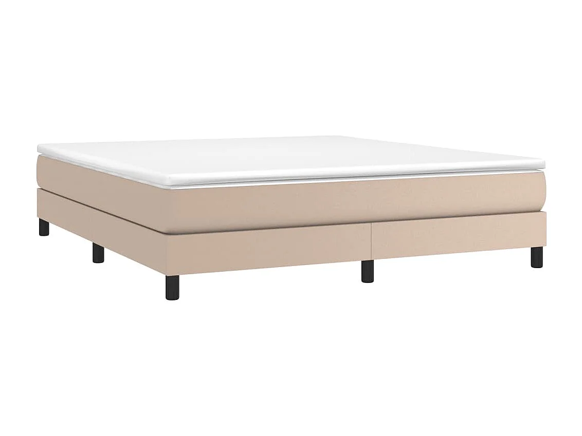 Lit double | Lit adulte | Cadre de lit cappuccino 180x200 cm similicuir