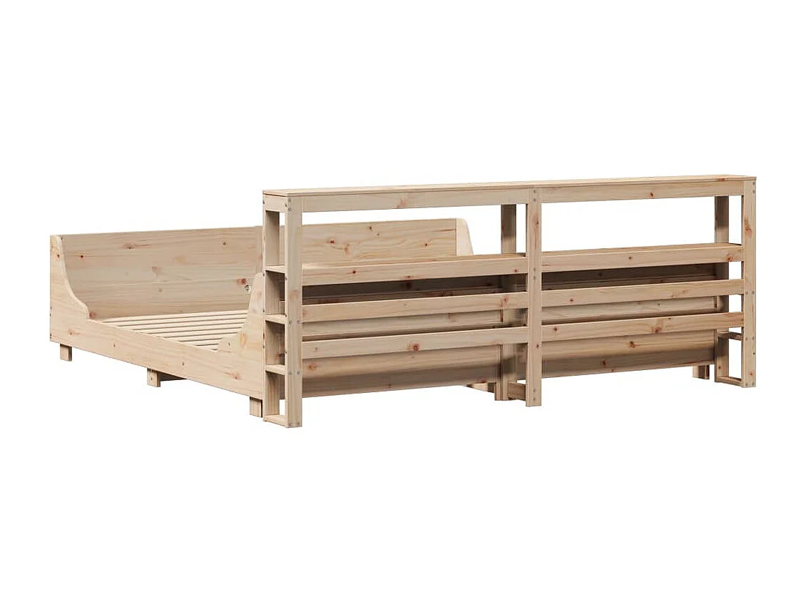 Lit double | Lit adulte | Cadre de lit 180x200 cm bois massif de pin