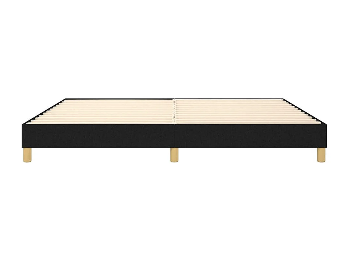 Lit double | Lit adulte | Cadre de lit noir 200x200 cm tissu