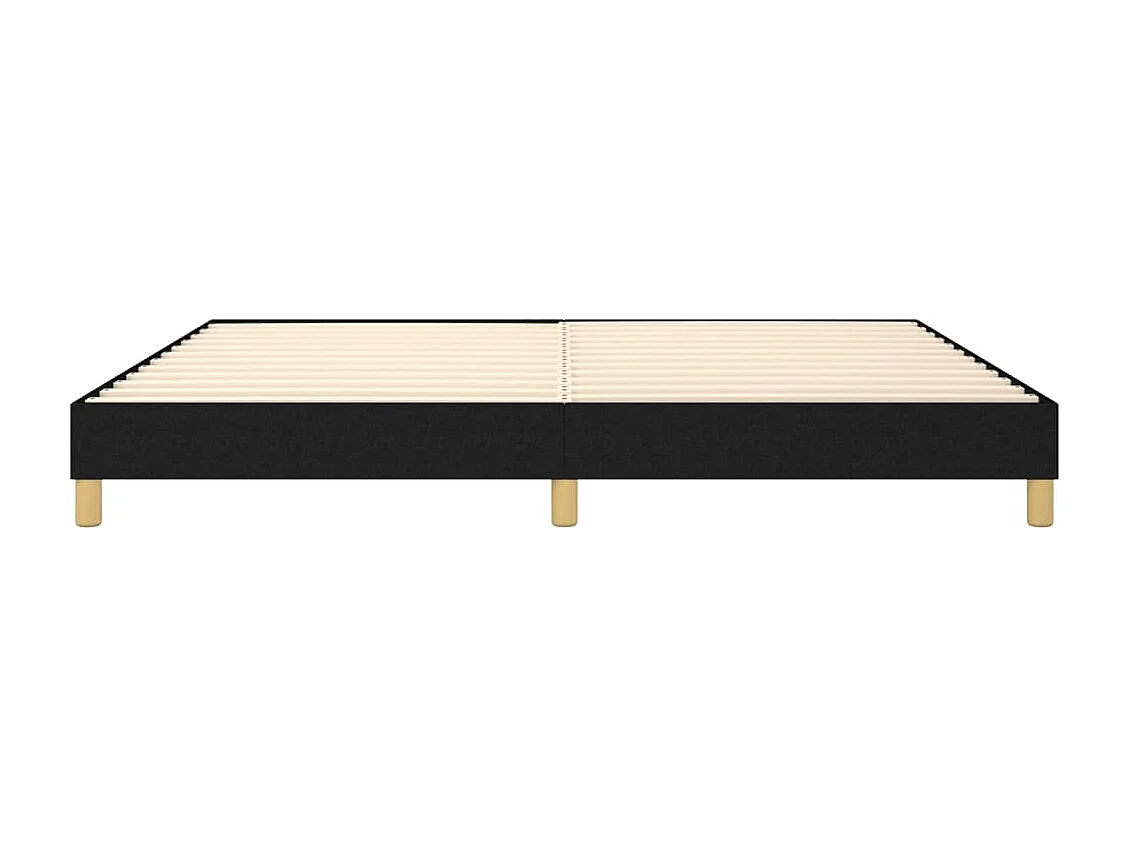 Lit double | Lit adulte | Cadre de lit noir 200x200 cm tissu