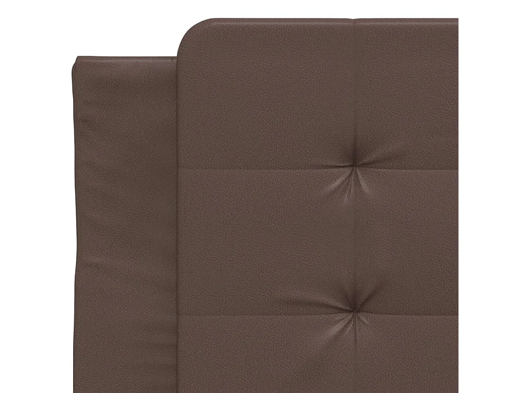 Lit simple | Lit adulte, enfant | Cadre de lit avec LED marron 100x200 cm