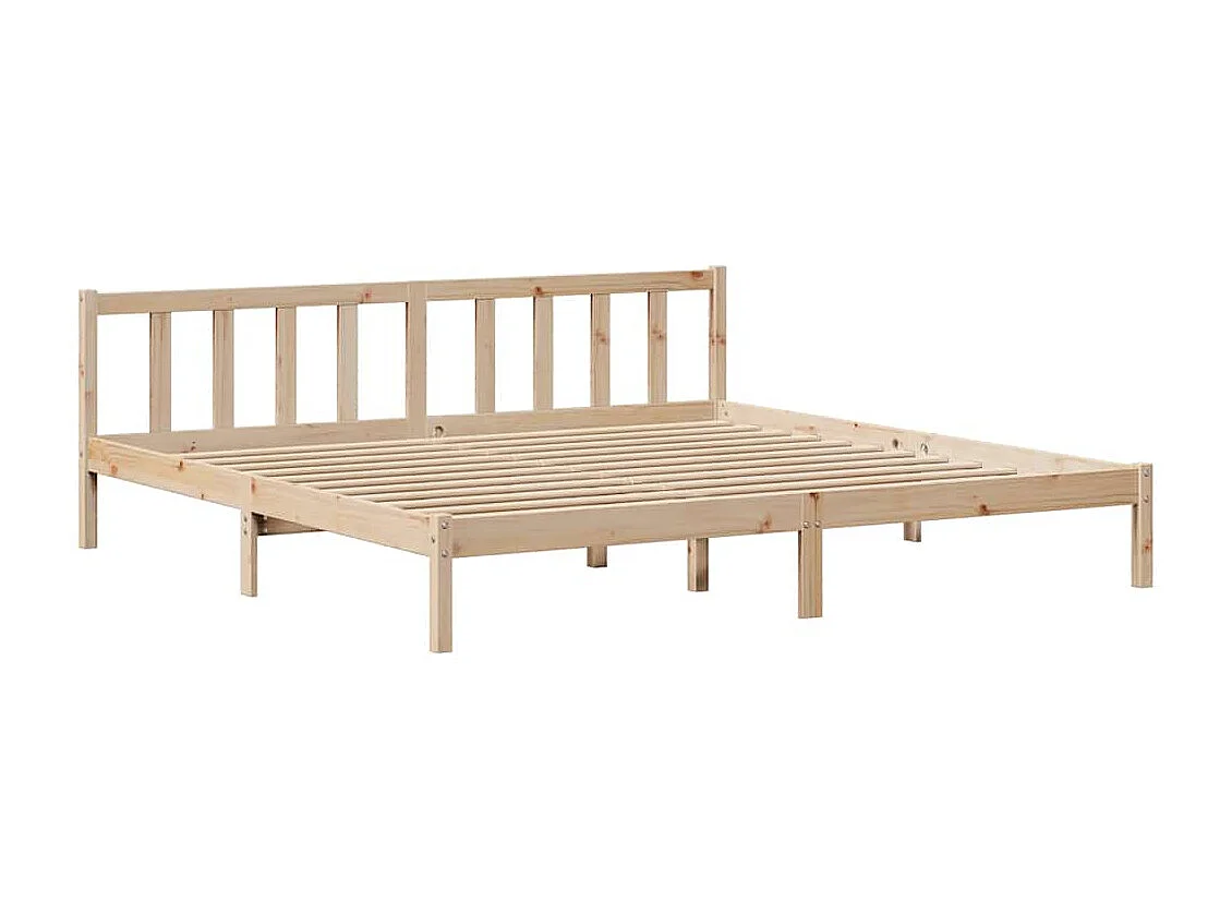 Lit double | Lit adulte | Cadre de lit 180x200 cm bois massif de pin