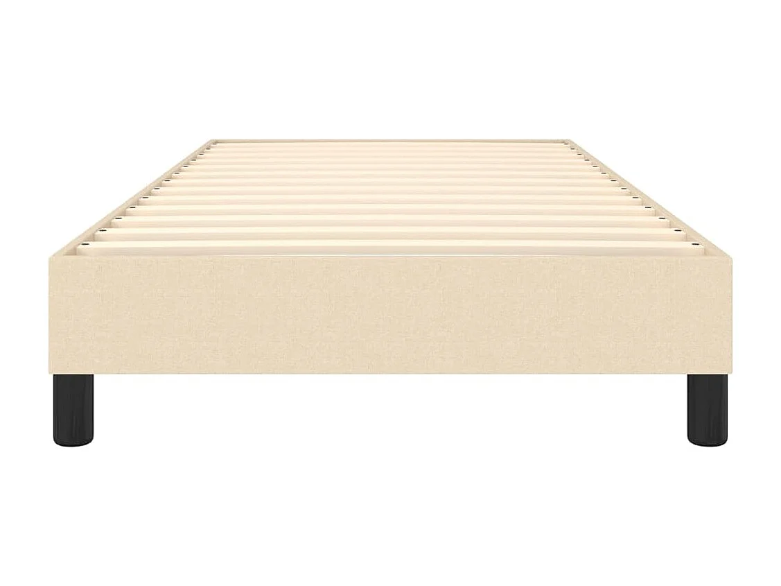 Lit simple | Lit adulte, enfant | Cadre de lit crème 80x200 cm tissu