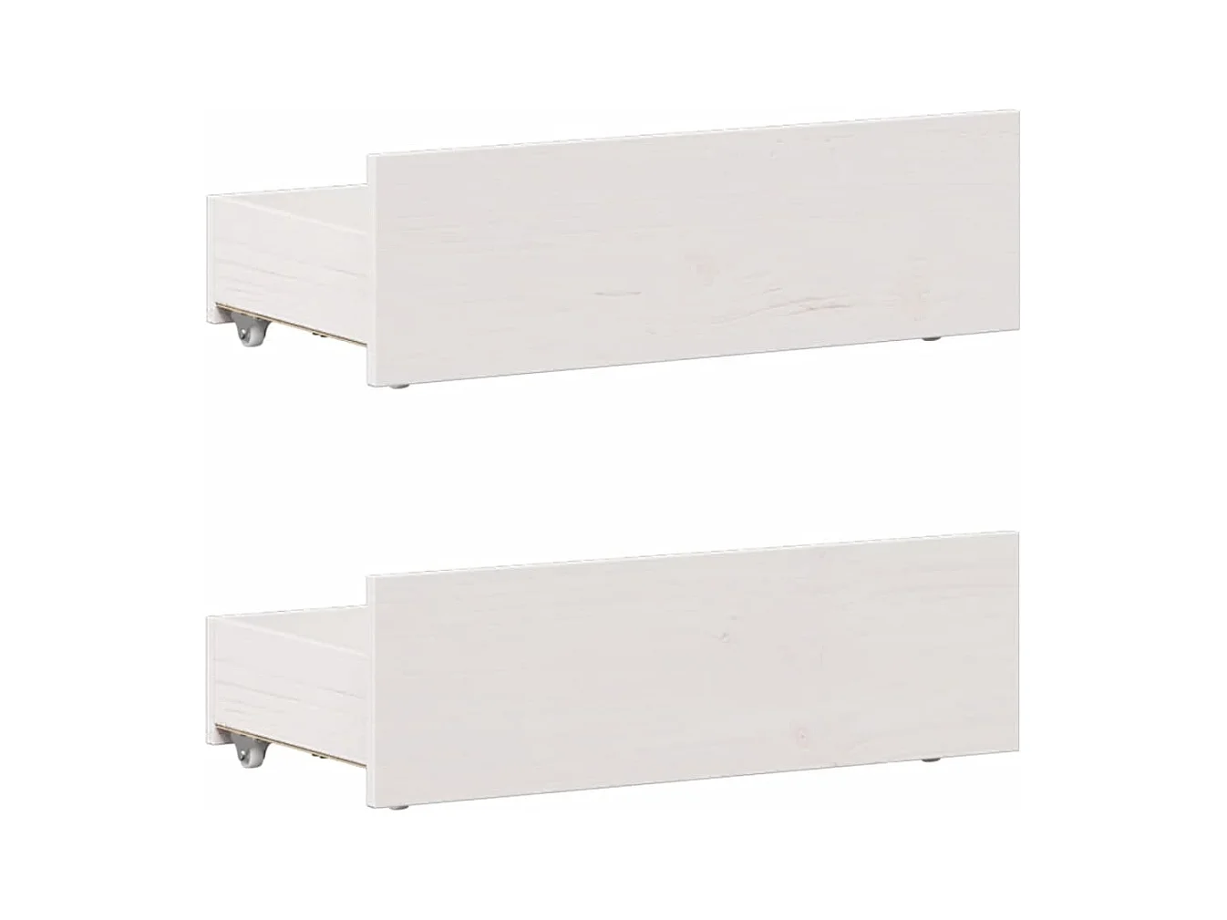 Letto per adulti | Letto singolo | Giroletto senza Materasso con Testiera Bianco 90x200 cm Pino