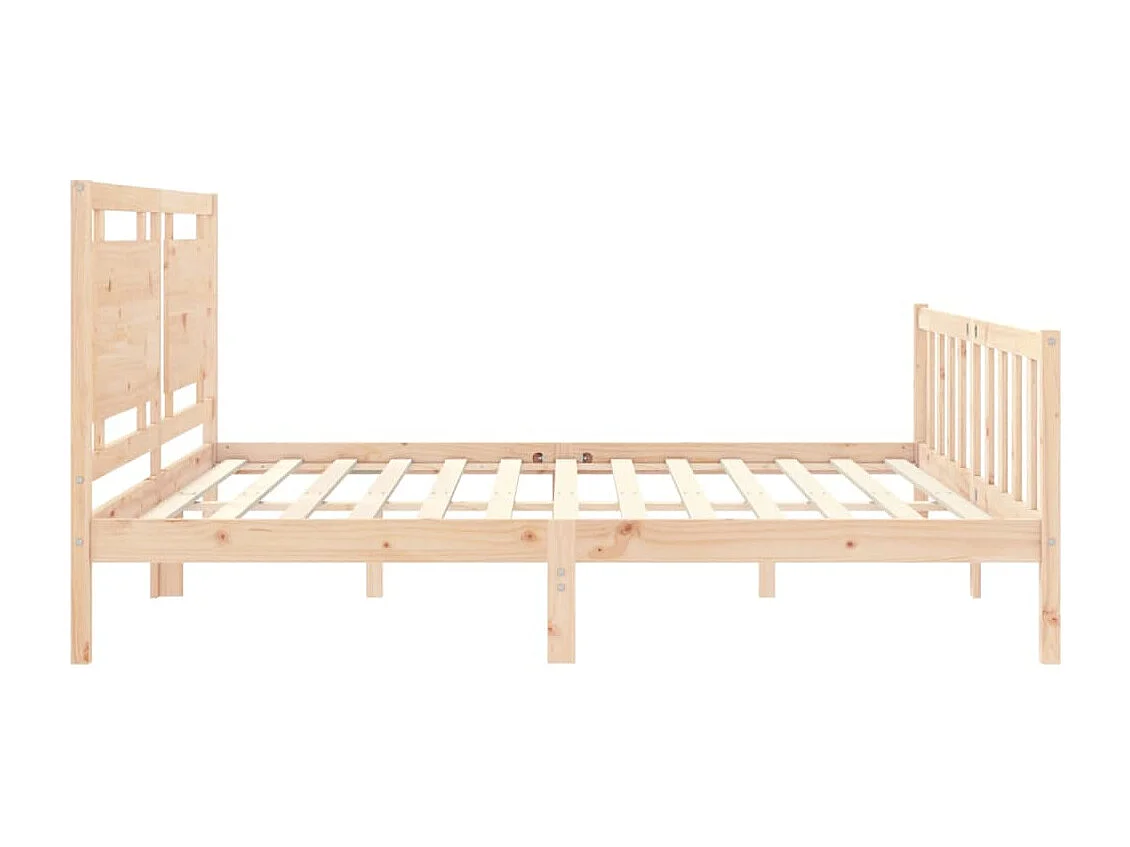 Lit double | Lit adulte | Cadre de lit bois de pin massif 180x200 cm