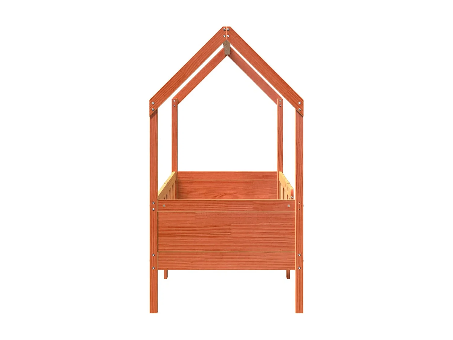 Lit simple | Cadre de lit d'enfants forme de maison pin 70x140 cm