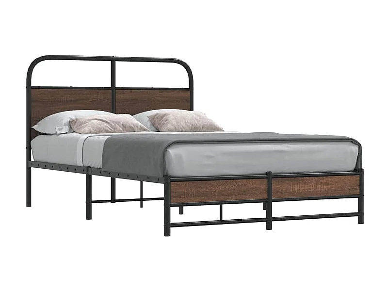 Lit double | Lit adulte | Cadre de lit 140x190 cm chêne marron