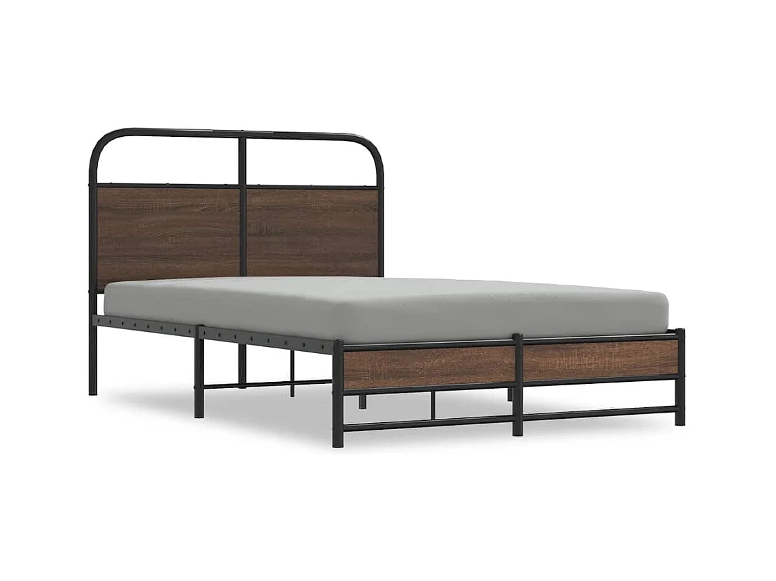 Lit double | Lit adulte | Cadre de lit 140x190 cm chêne marron