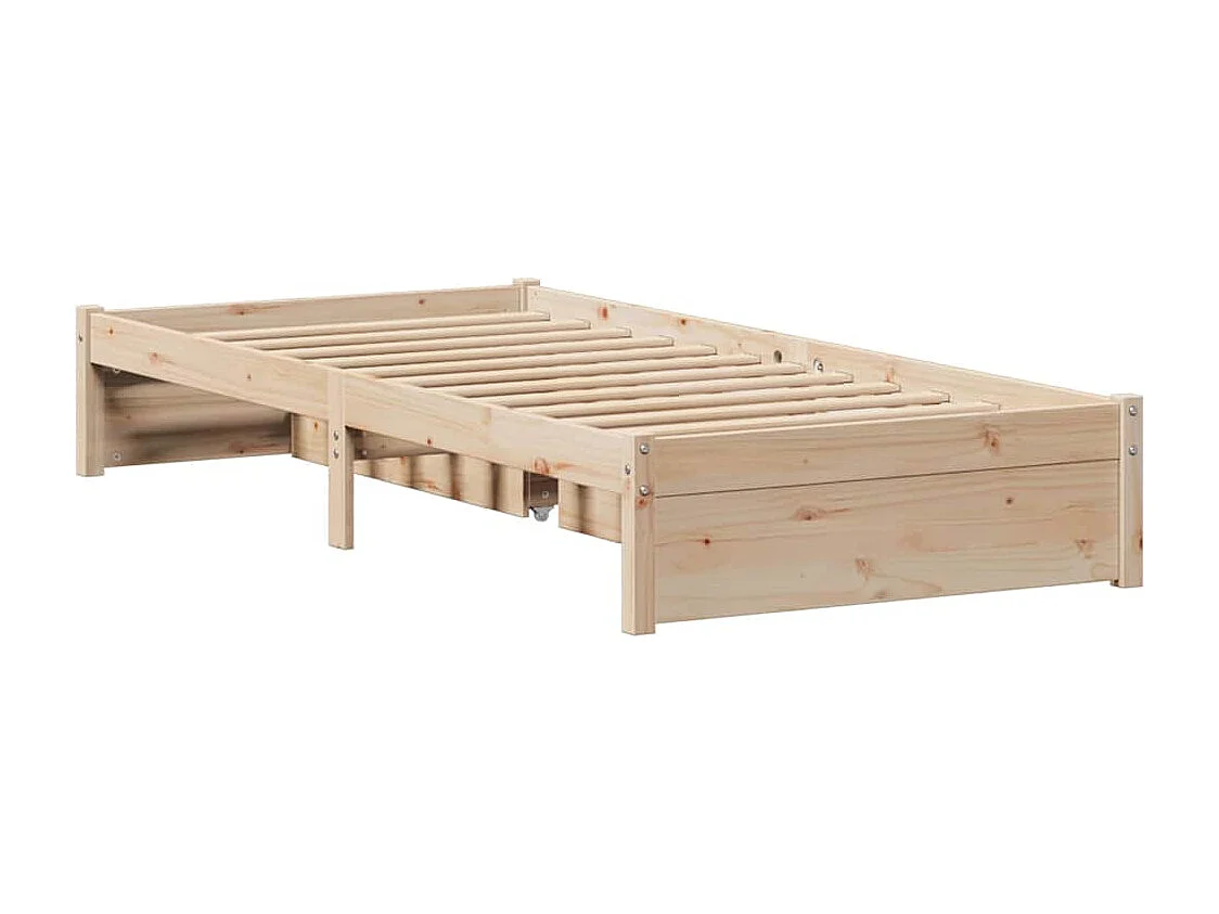 Lit simple | Lit adulte, enfant | Cadre de lit 75x190 cm bois de pin massif