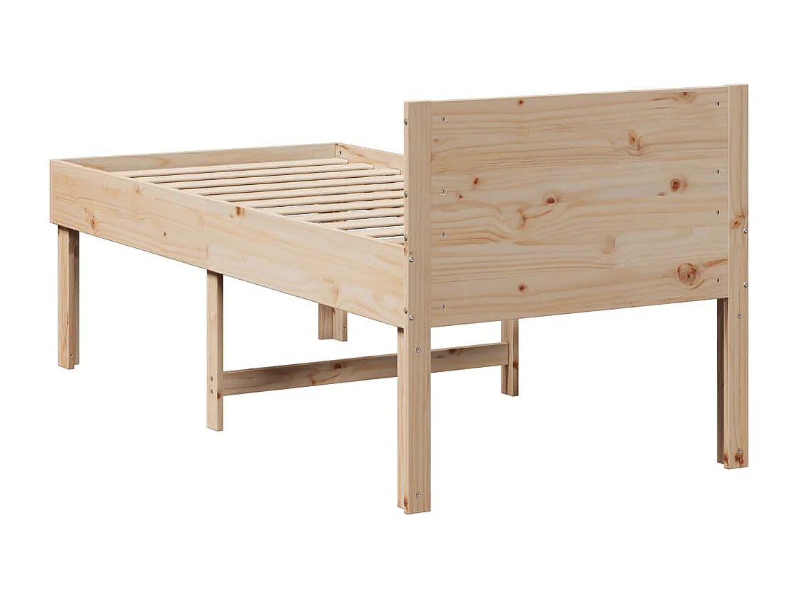 Lit simple | Lit adulte, enfant | Cadre de lit 90x190 cm bois de pin massif