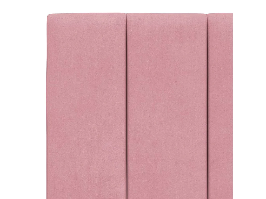Lit double | Lit adulte | Cadre de lit avec LED rose 180x200 cm velours