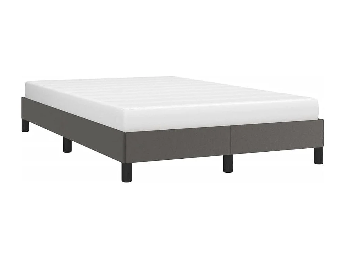 Lit simple | Lit adulte, enfant | Cadre de lit gris 120x190 cm similicuir