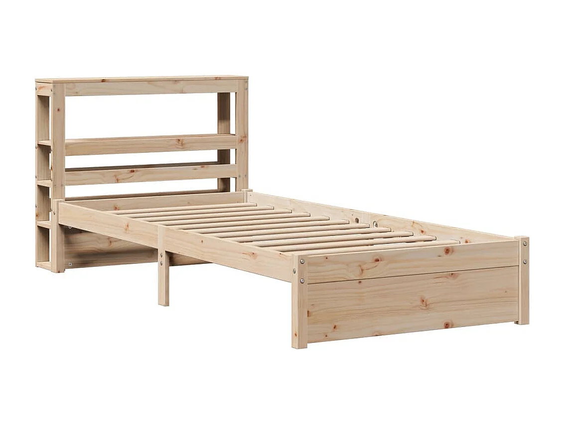 Lit simple | Lit adulte, enfant | Cadre de lit avec tête de lit 90x200 cm