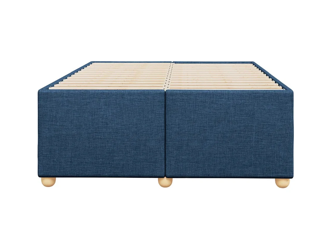 Letto per adulti | Letto singolo | Giroletto senza Materasso Blu 120x200 cm in Tessuto