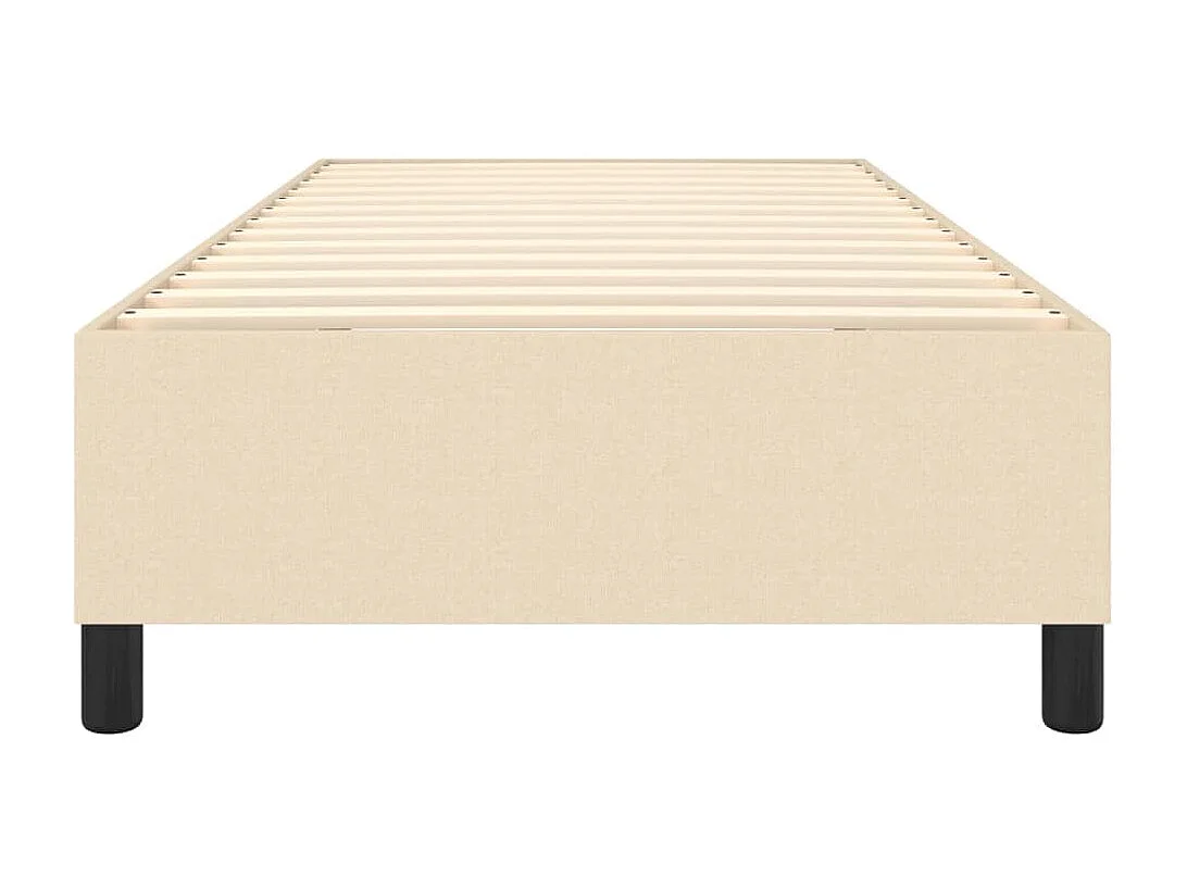 Lit simple | Lit adulte, enfant | Cadre de lit crème 80x200 cm tissu