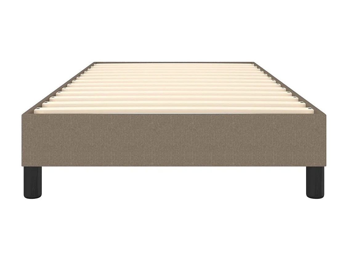 Lit simple | Lit adulte, enfant | Cadre de lit taupe 90x190 cm tissu