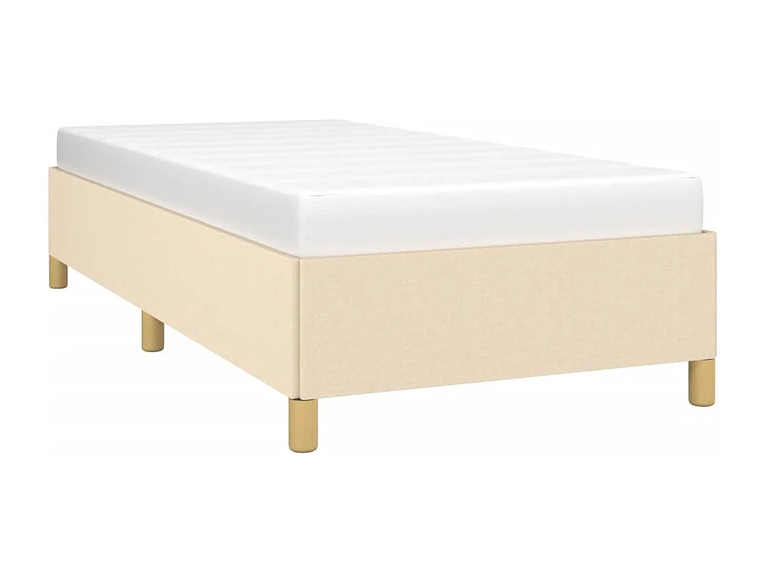 Lit simple | Lit adulte, enfant | Cadre de lit crème 80x200 cm tissu