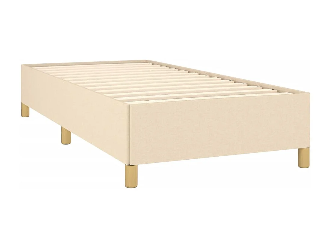 Lit simple | Lit adulte, enfant | Cadre de lit crème 80x200 cm tissu