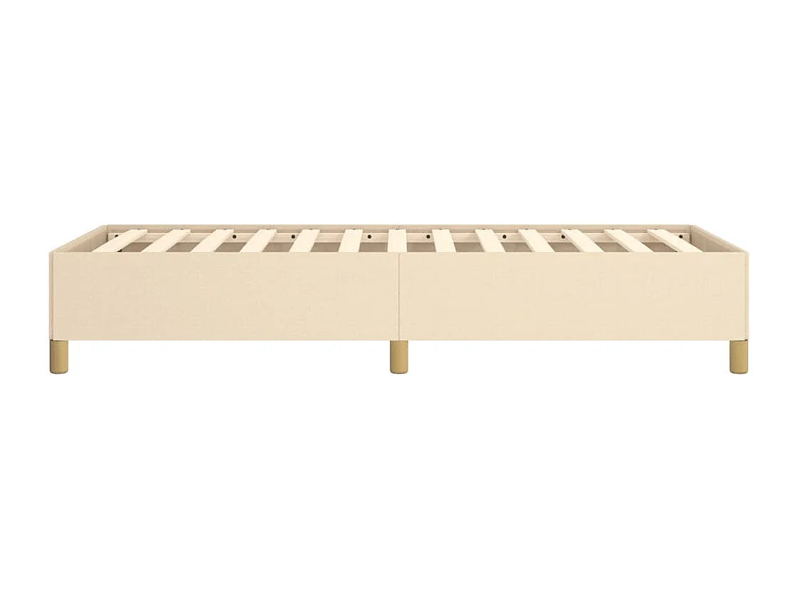 Lit simple | Lit adulte, enfant | Cadre de lit crème 80x200 cm tissu