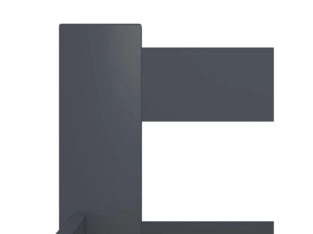 Lit double | Lit adulte | Cadre de lit gris foncé pin massif 200x200 cm