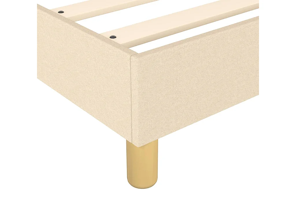 Lit double | Lit adulte | Cadre de lit crème 180x200 cm tissu