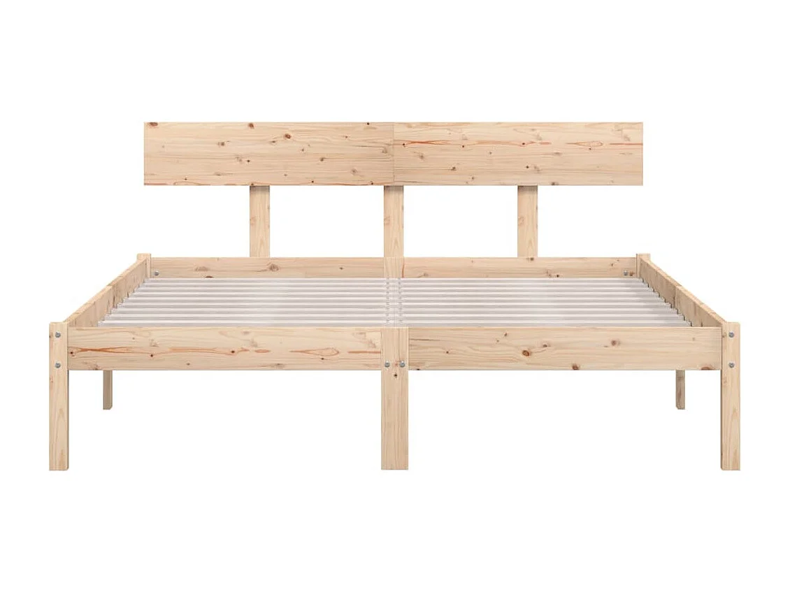 Lit simple | Lit adulte, enfant | Cadre de lit bois massif 120x200 cm