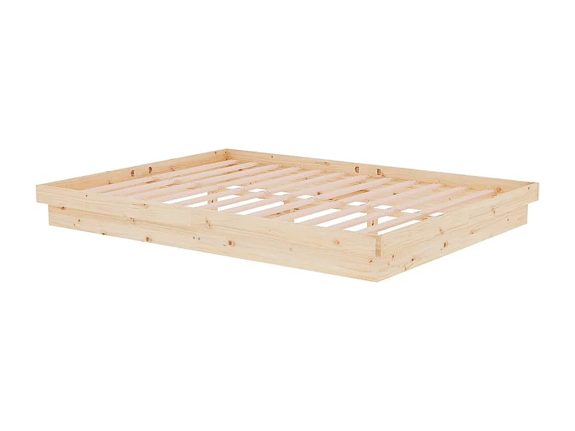 Lit double | Lit adulte | Cadre de lit bois massif 150x200 cm