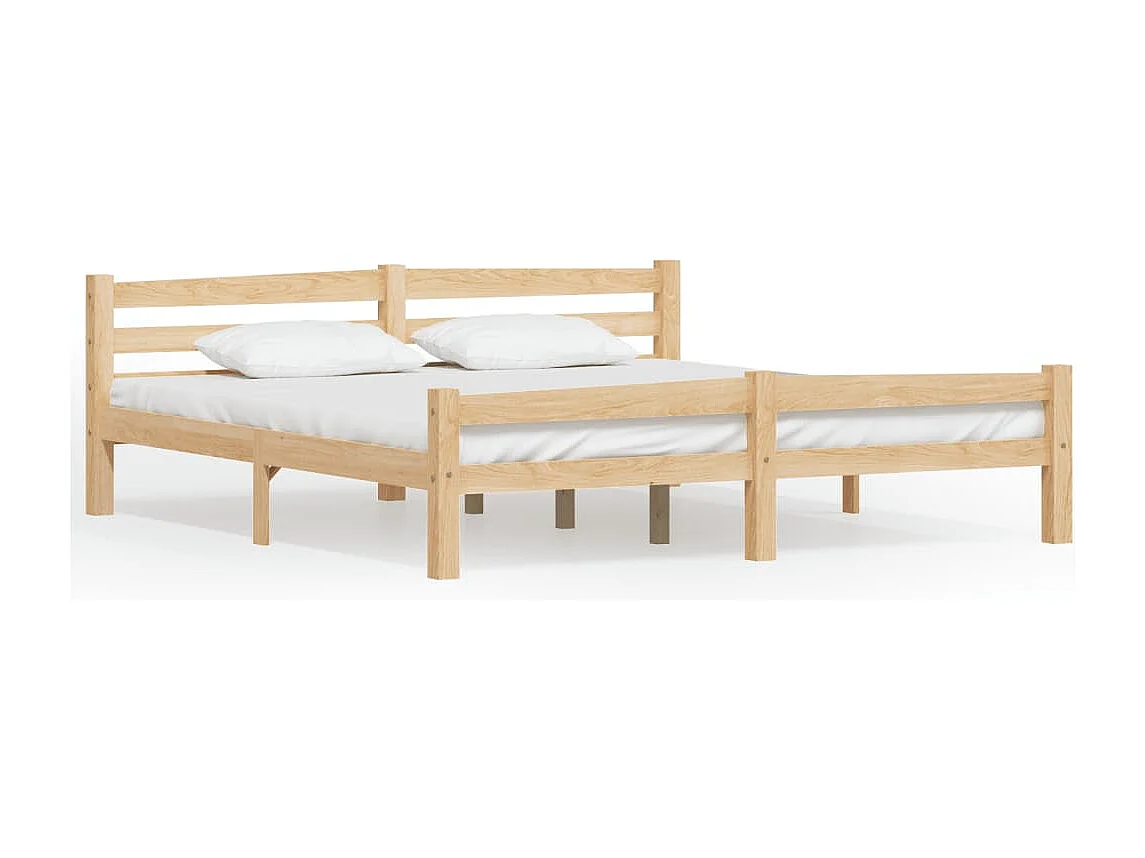 Lit double | Lit adulte | Cadre de lit bois massif de pin 180x200 cm